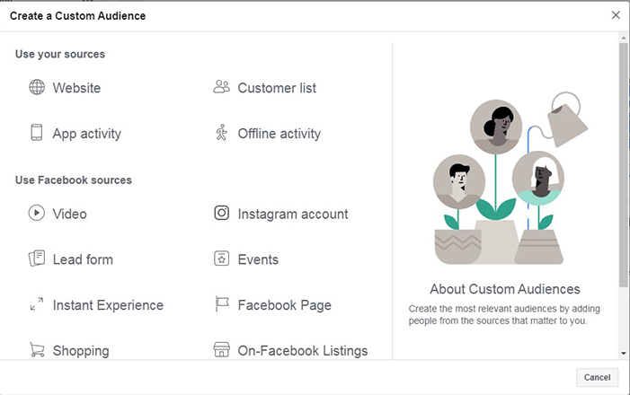 Define your audience in Ads Manager for boosting vacation rental facebook ads- Zeevou