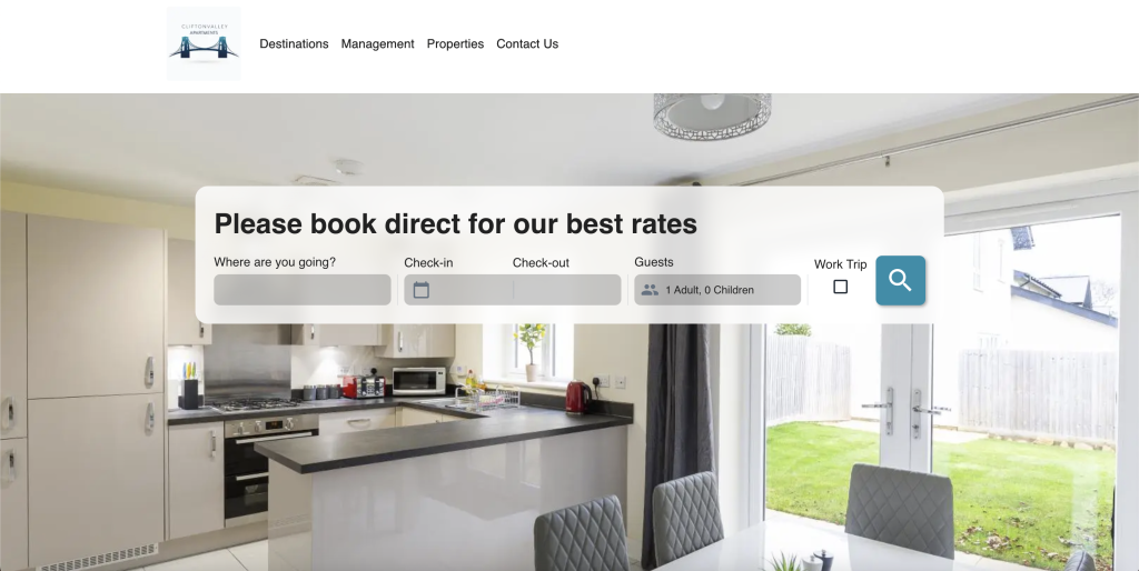 Direct Booking Website