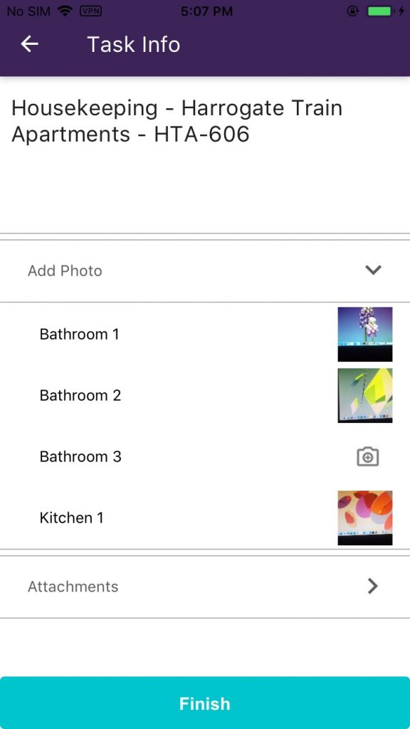 Zeevou Housekeeping Mobile App