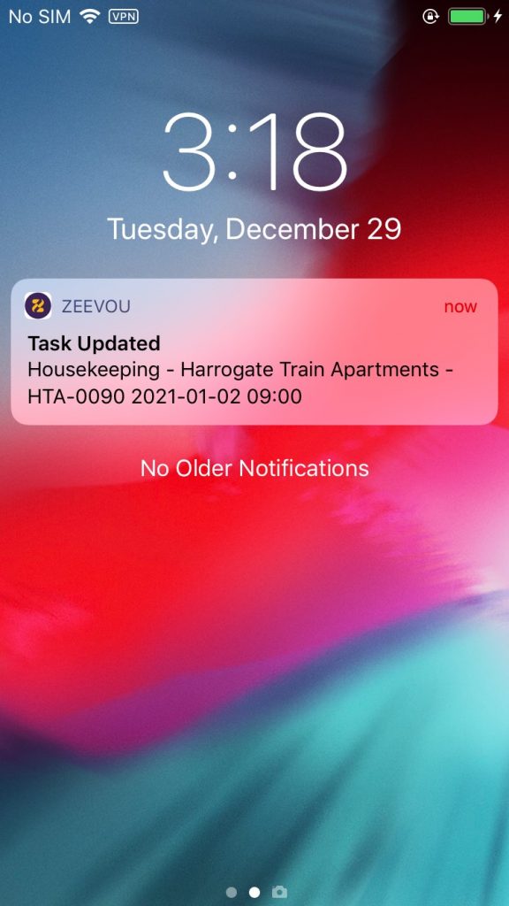 Zeevou Housekeeping Mobile App