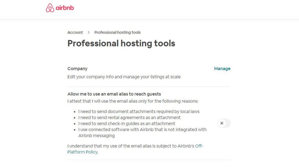 Airbnb hosting page setting- Zeevou