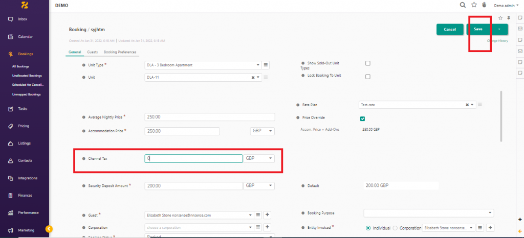 How to Edit Taxes in Zeevou