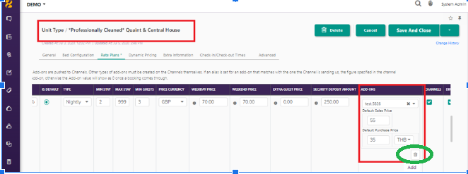 How can I delete or archive Add-on types- Zeevou