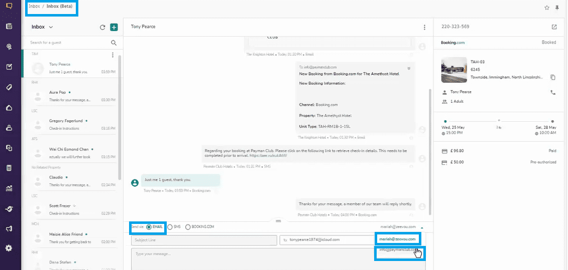 Unified Inbox / Inbox Details