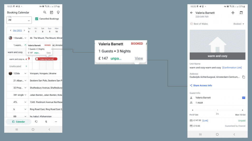 App Booking Calendar Structure