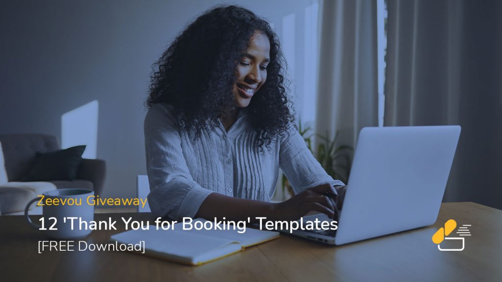 Thanks for booking templates-Zeevou