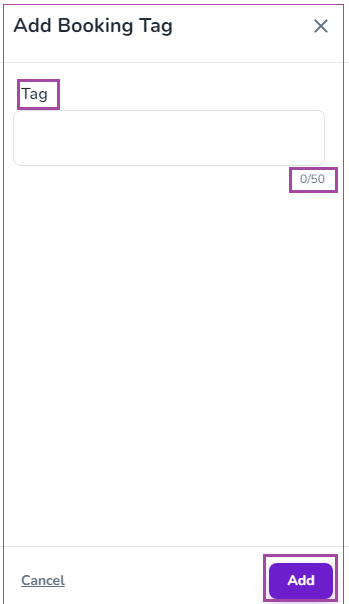 Edit booking status and add tags/Zeevou