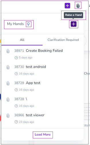 Raise a Hand for expert Support