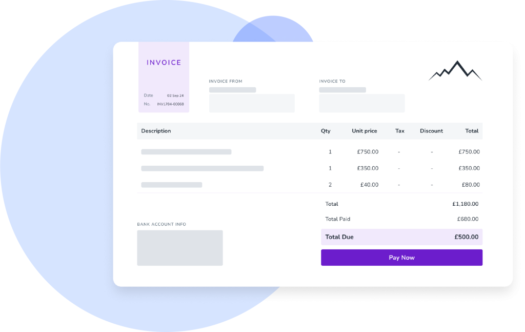 Invoices - Use Case - Zeevou