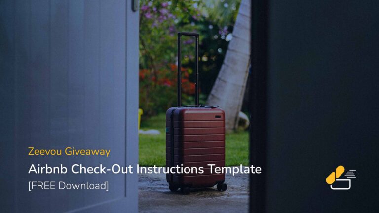 Airbnb Check-Out Instructions Template - Zeevou