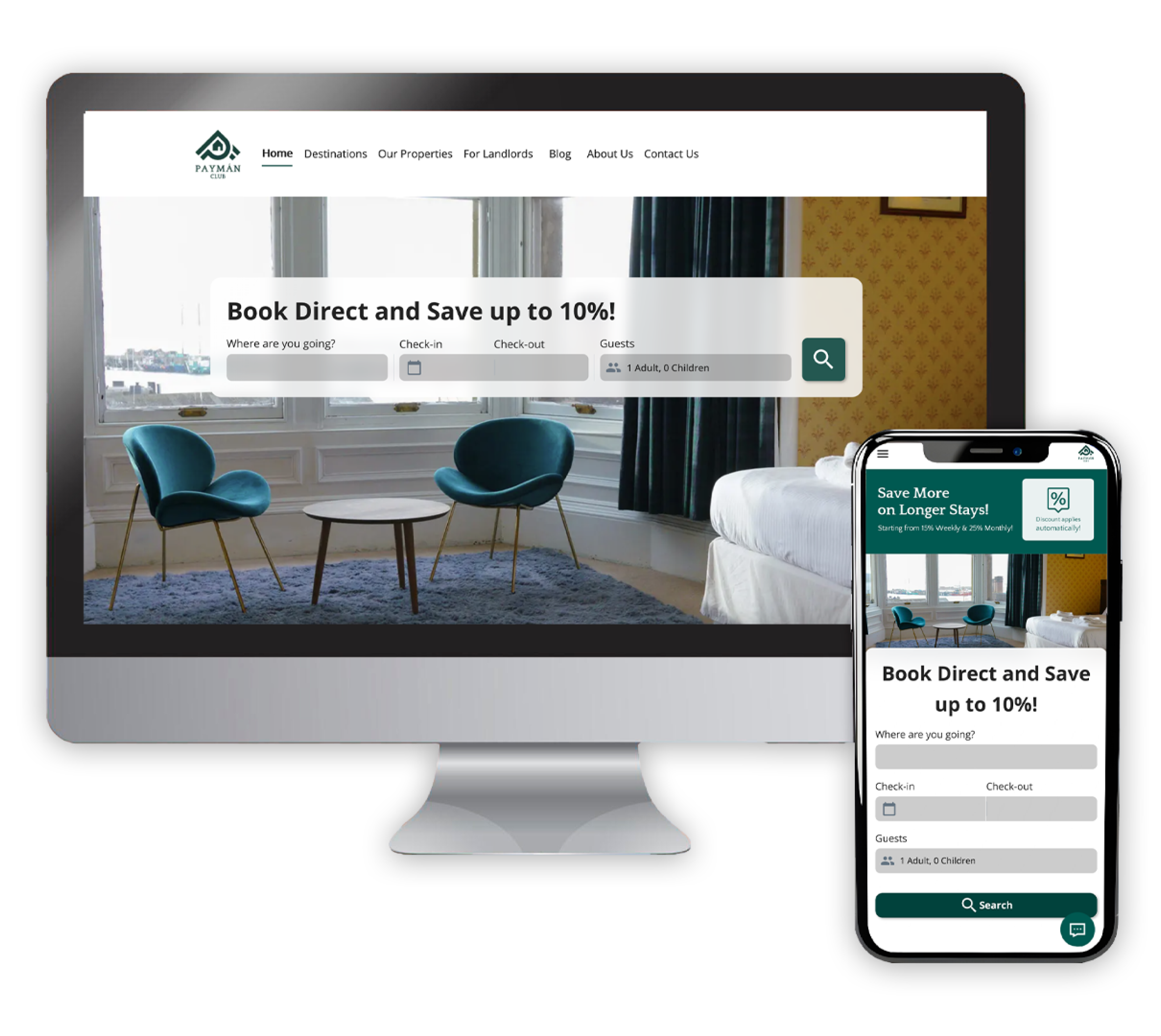 direct booking website