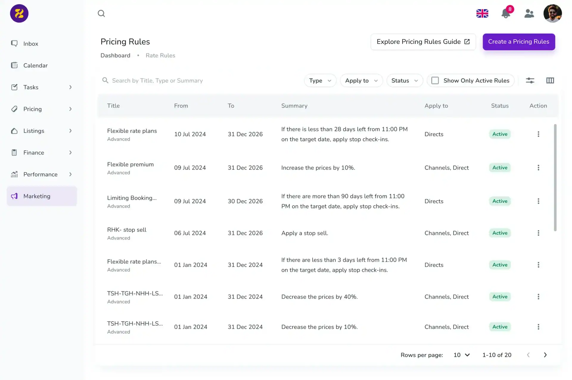 pricing rules zv image