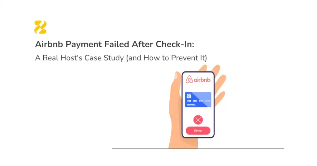 Airbnb Host looking concerned at a laptop after receiving a payment failure notification - Zeevou