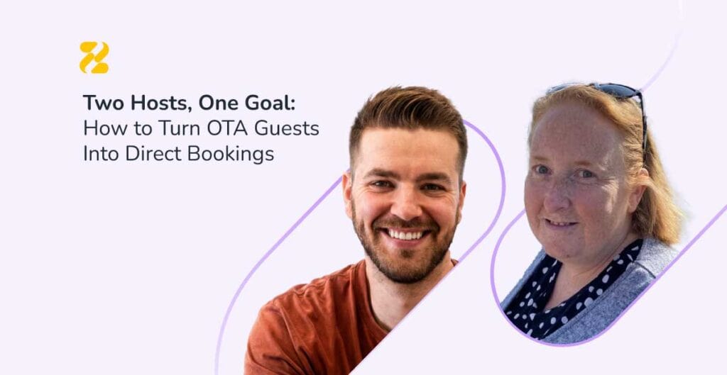 Joanne Simcock of Air Host & Clean and Fabian Prosciuc of FabAccommodation, hosts featured in Zeevou's direct booking case study - Zeevou