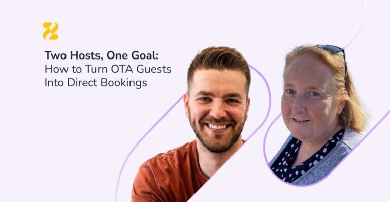 Joanne Simcock of Air Host & Clean and Fabian Prosciuc of FabAccommodation, hosts featured in Zeevou's direct booking case study - Zeevou