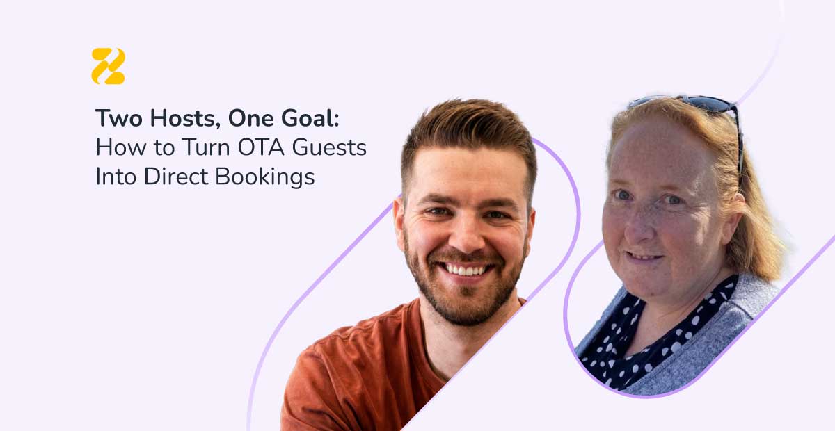 Joanne Simcock of Air Host & Clean and Fabian Prosciuc of FabAccommodation, hosts featured in Zeevou's direct booking case study - Zeevou